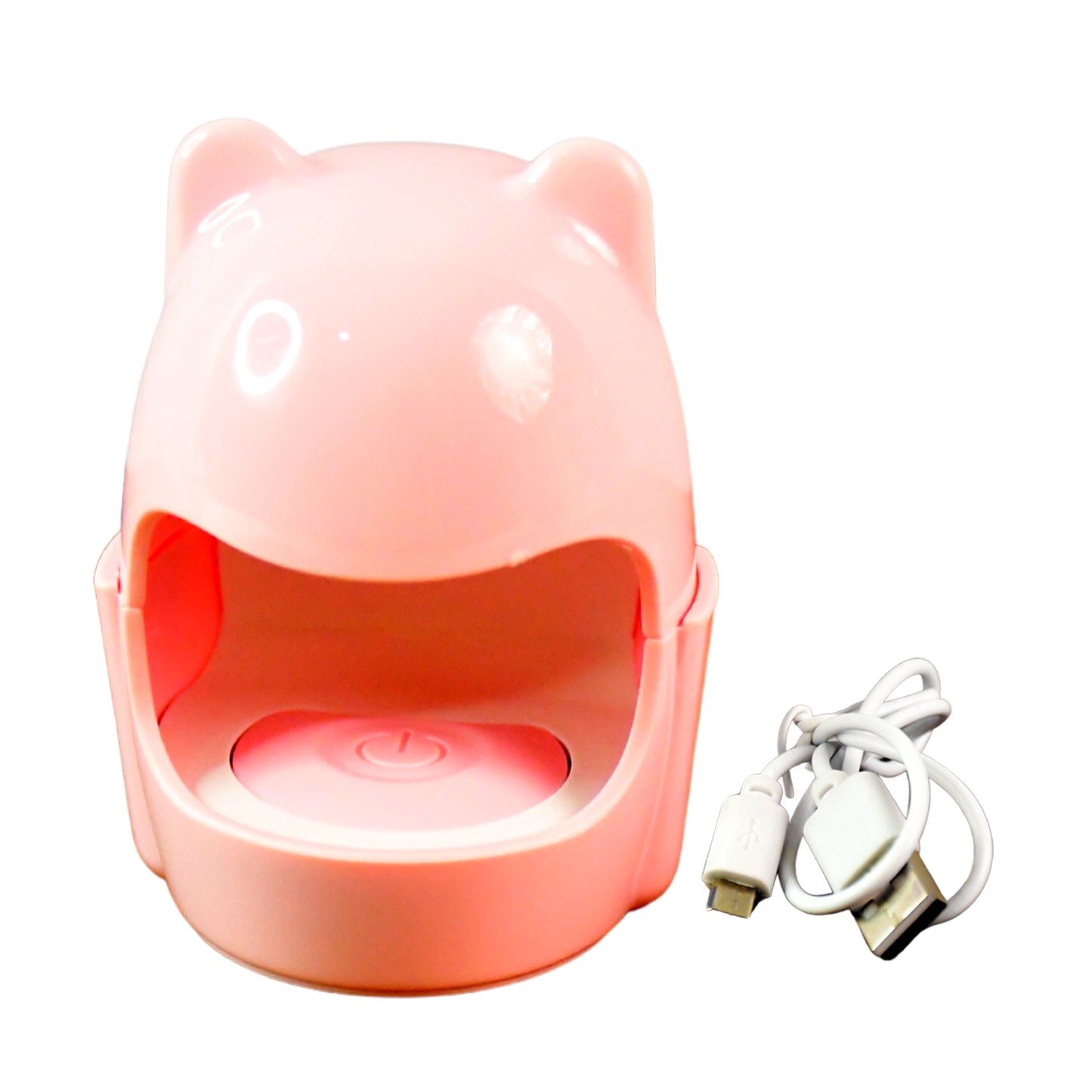 Mini Led Nail Dryer Usb Rechargeable Nail Polish Curing Lamp (1 Pc)