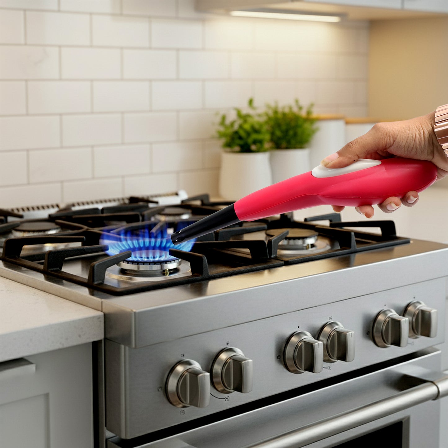 Battery Operated Kitchen Gas Lighter With Long Handle (1 Pc)
