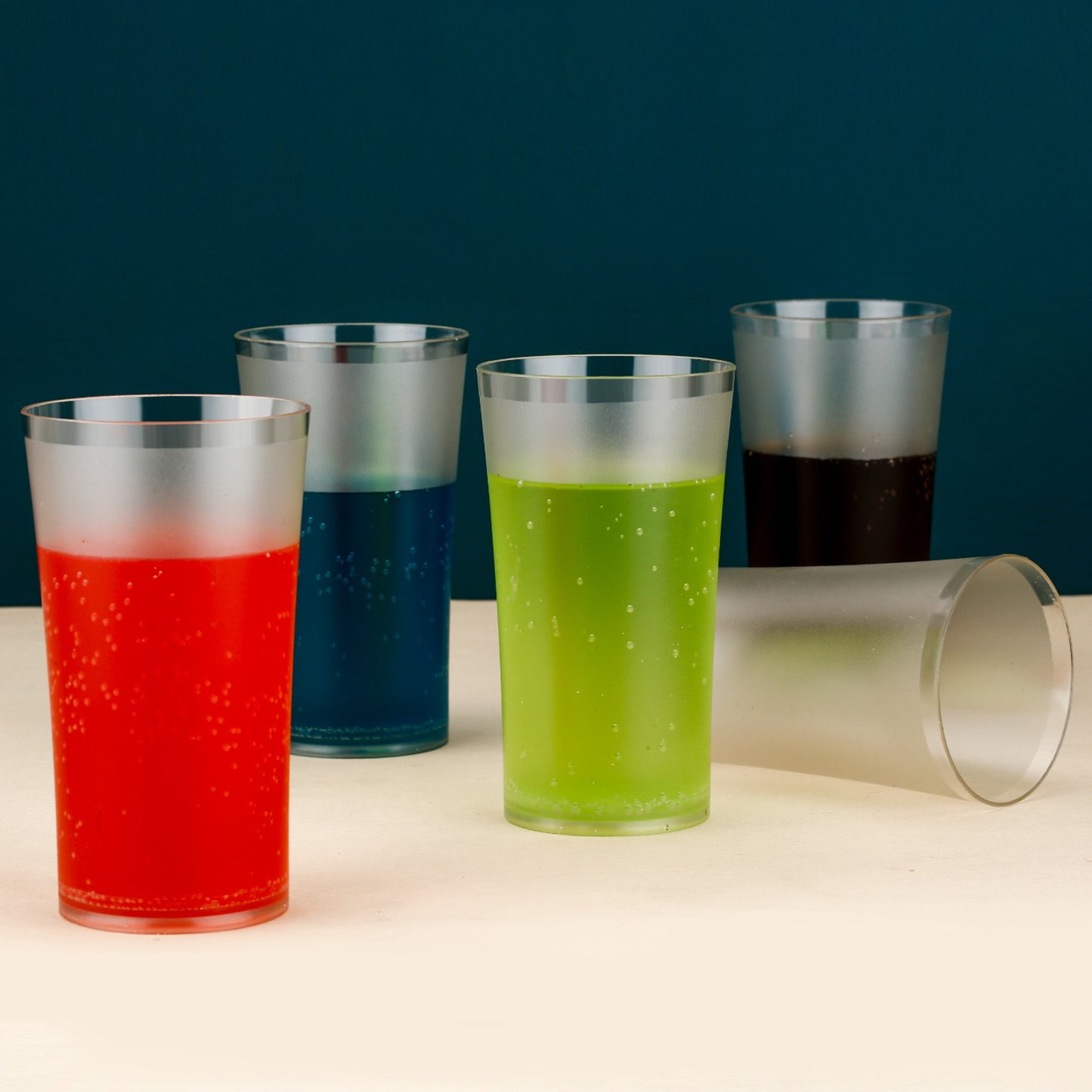Matt Finish Glass Tumbler Set (Approx 300ml 6 Pc)