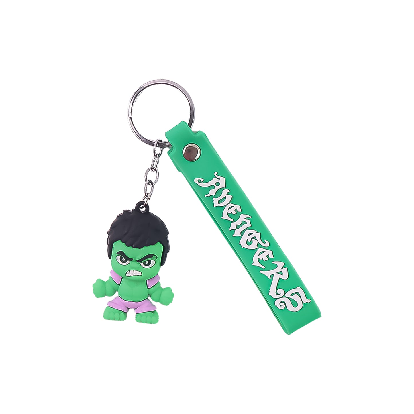 Cute Cartoon Silicone 3d Key Chain With Metal Hook Strap (Pack Of 1)