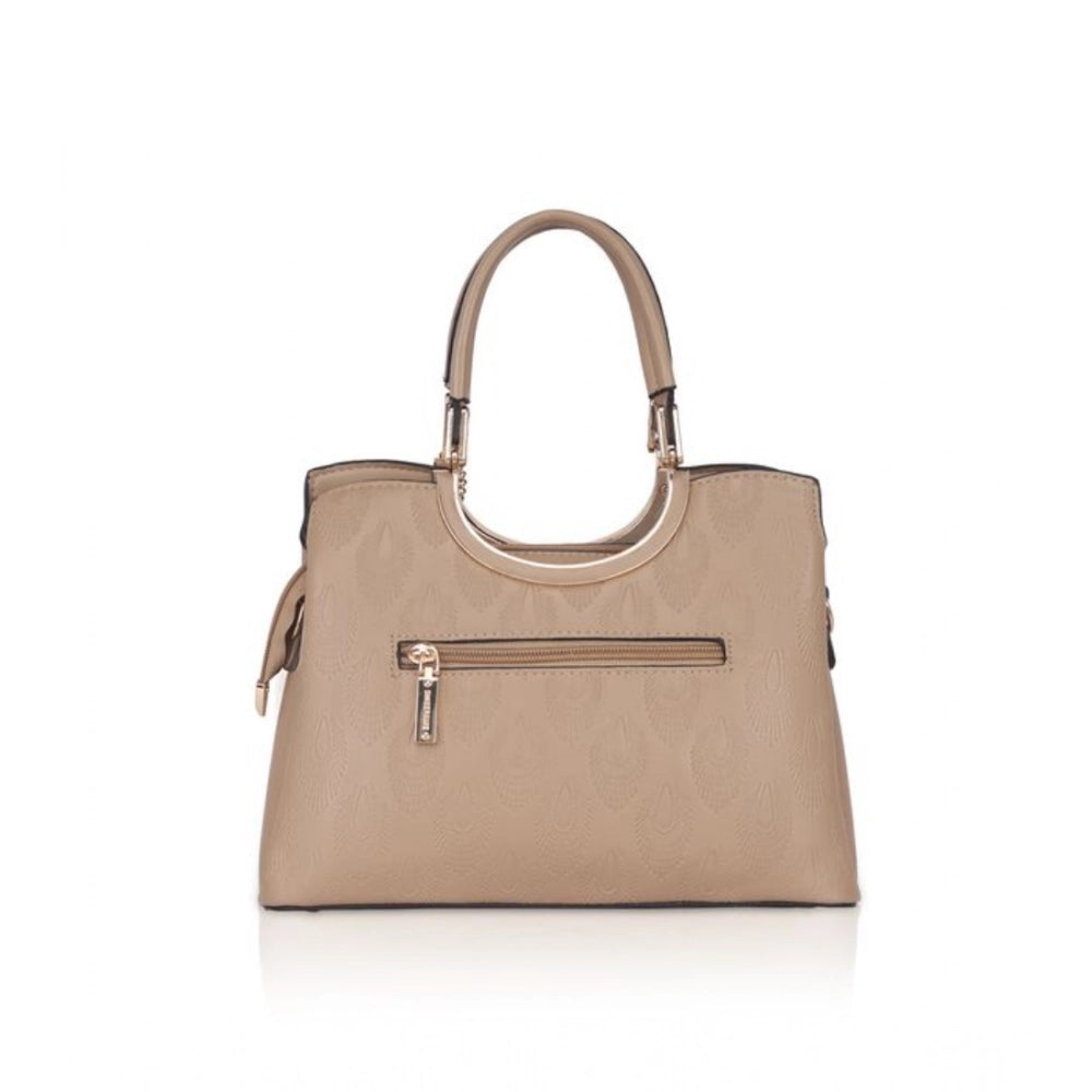Generic Women's Faux Leather Printed Adjustable Long Belt Handbag (Khaki)