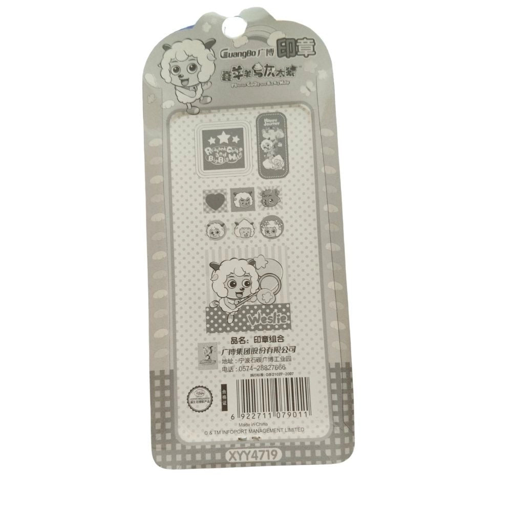 Pack Of_2 Cartoon Stamp | Plastic | Stationery | 3+ Years