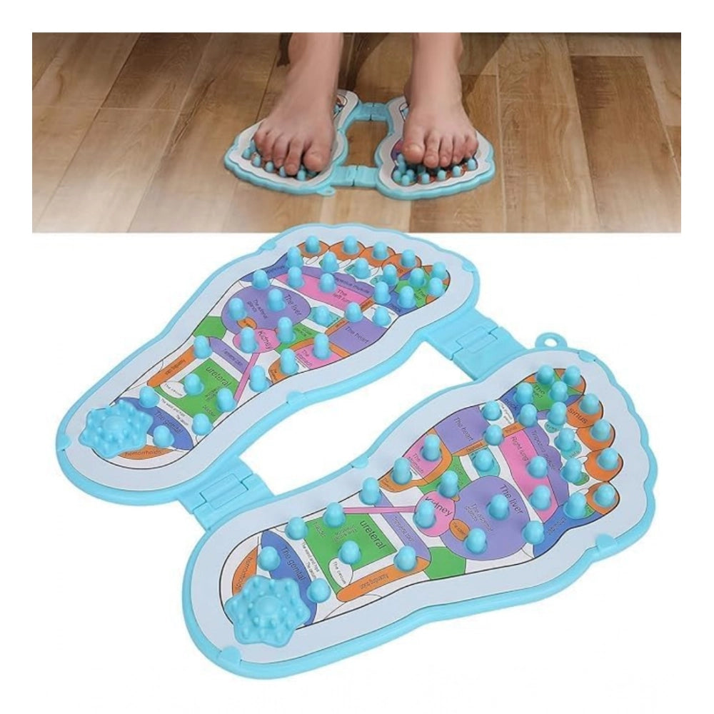 Generic Plastic Point Folding Foot Massager And Acupuncture (Blue)
