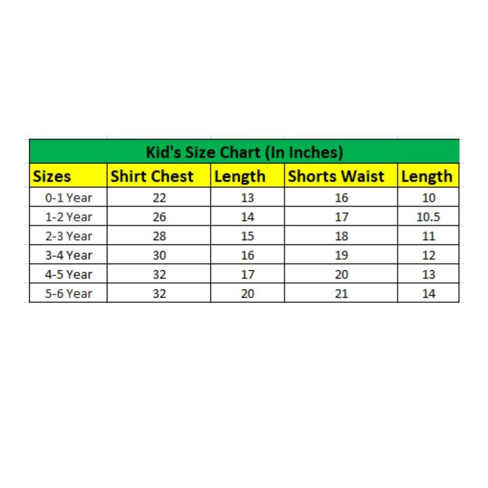 Generic Boy's Twill Cotton Printed Short Sleeve Shirt And Shorts Set (Bottle Green)