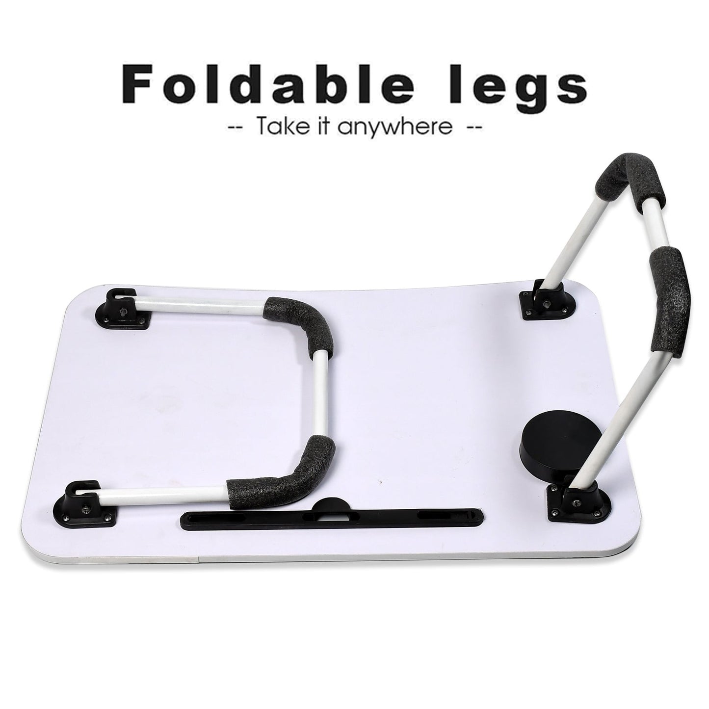 Barbie Design Foldable Bed Study Table Portable Multifunction Laptop Table Lapdesk For Children Bed Foldable Table Work Office Home With Tablet Slot Cup Holder