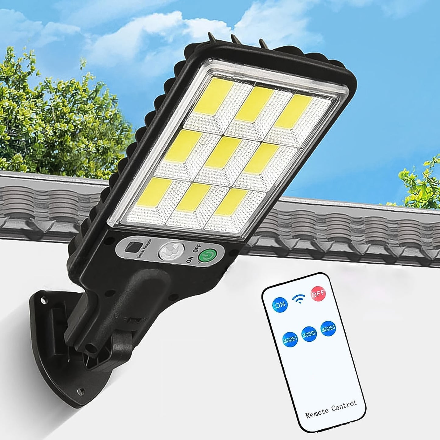 High-power Solar Led Street Light With Motion Sensor Remote Control