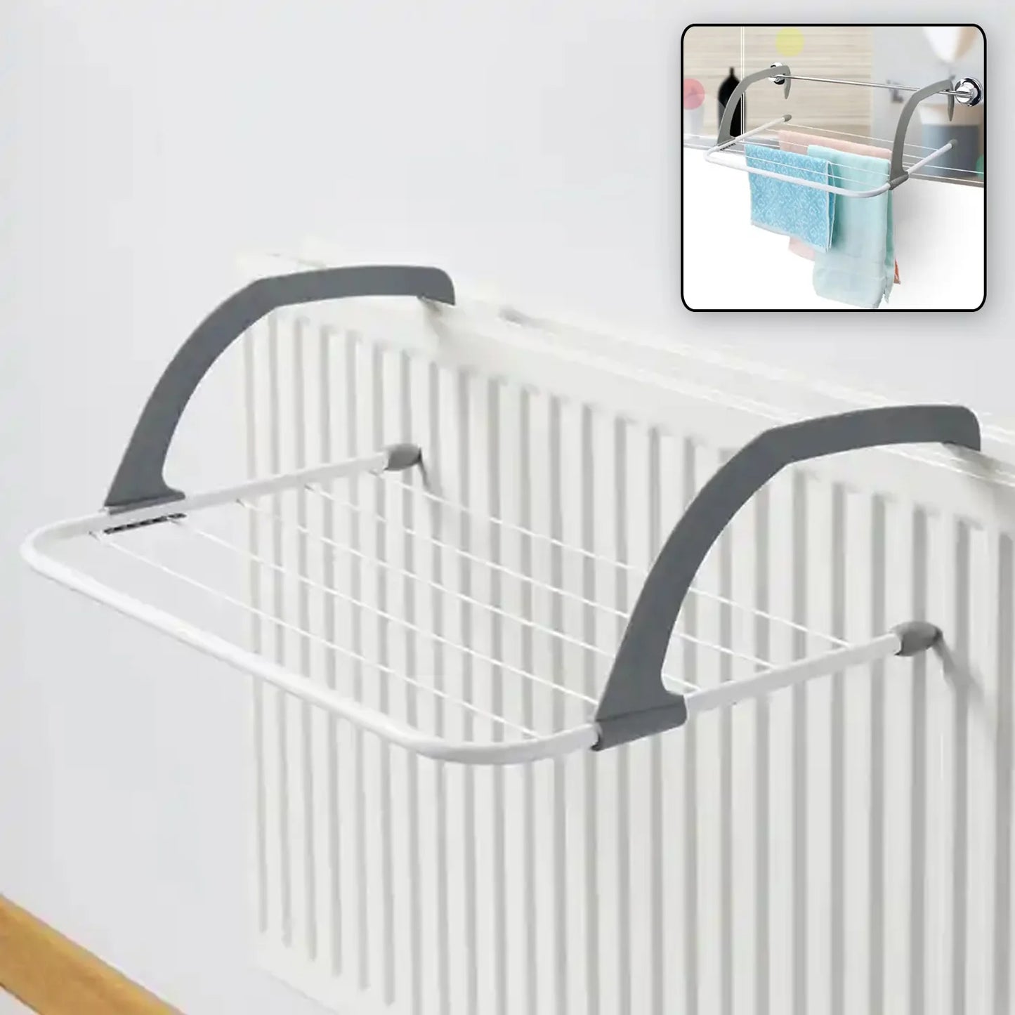 0333 Metal Steel Folding Drying Rack For Clothes Balcony Laundry Hanger For Small Clothes Drying Hanger Metal Clothes Drying Stand Socks And Plant Storage Holder Outdoor Indoor Clothes-towel Drying Rack Hanging On The Door Bathroom