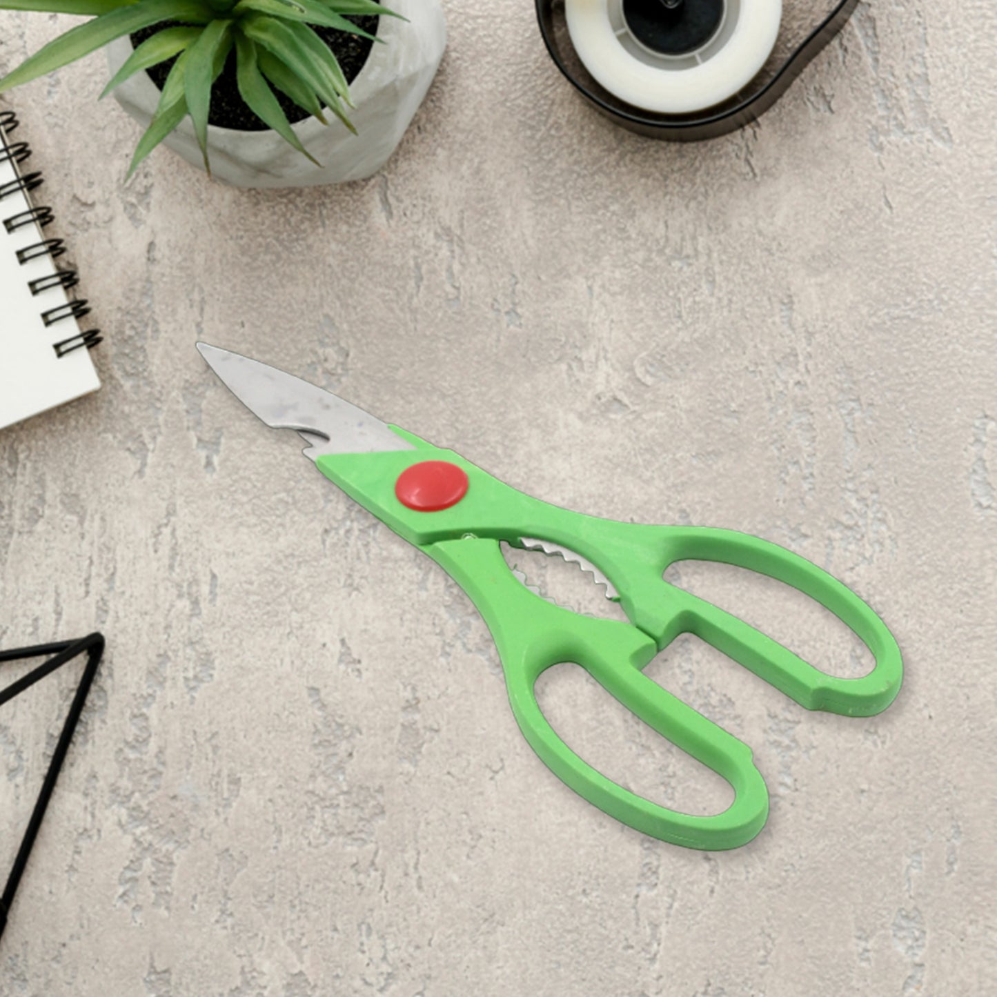 Multi-function Kitchen Household For Vegetables Fruit Cheese Meat Slices With Bottle Opener Stainless Steel Sea Food Scissor