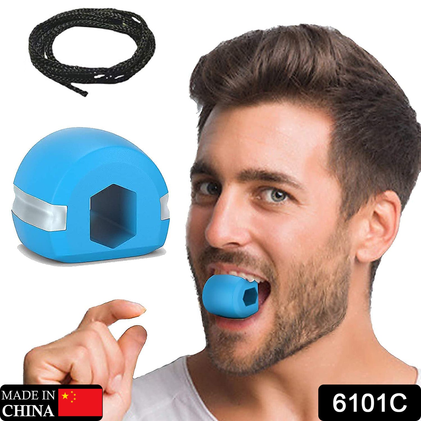 6101c Cn Mix Jaw Exerciser Used To Gain Sharp And Chiselled Jawline Easily And Fast.
