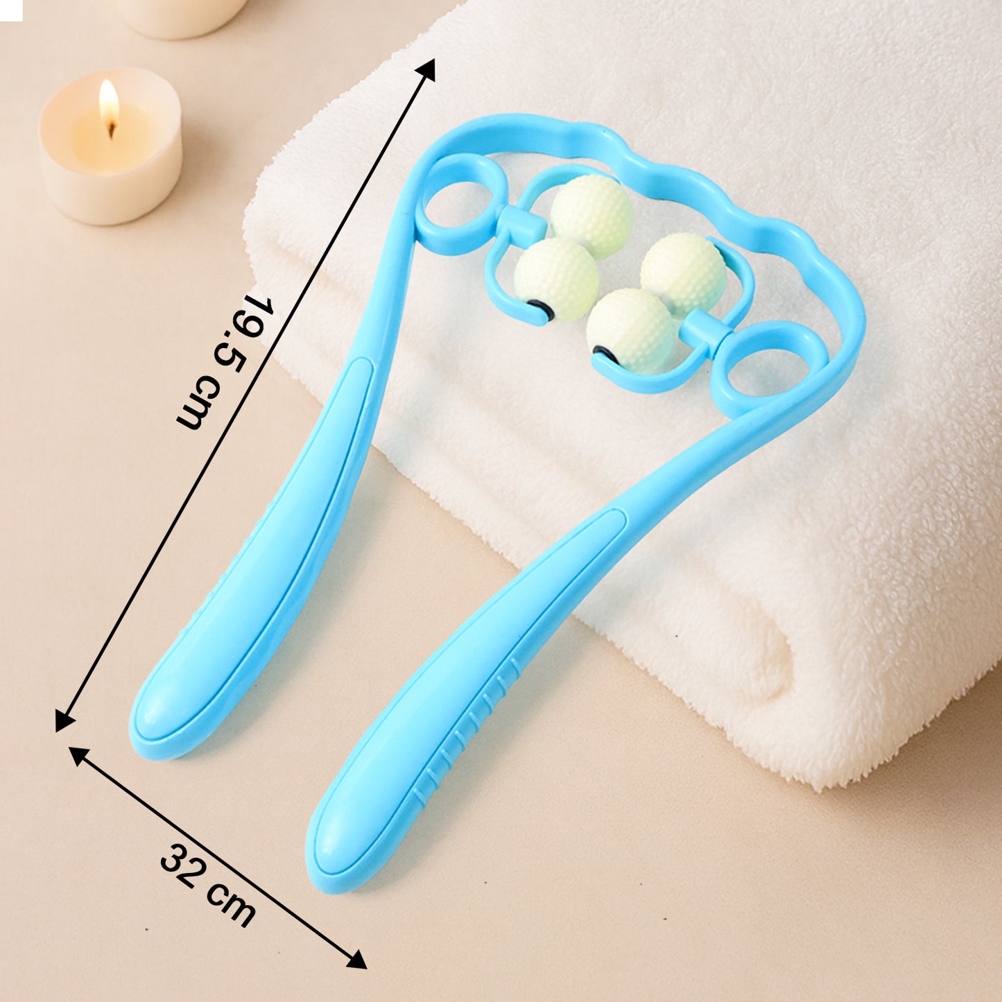 Premium Dual Roller Neck And Shoulder Massager (1 Pc)