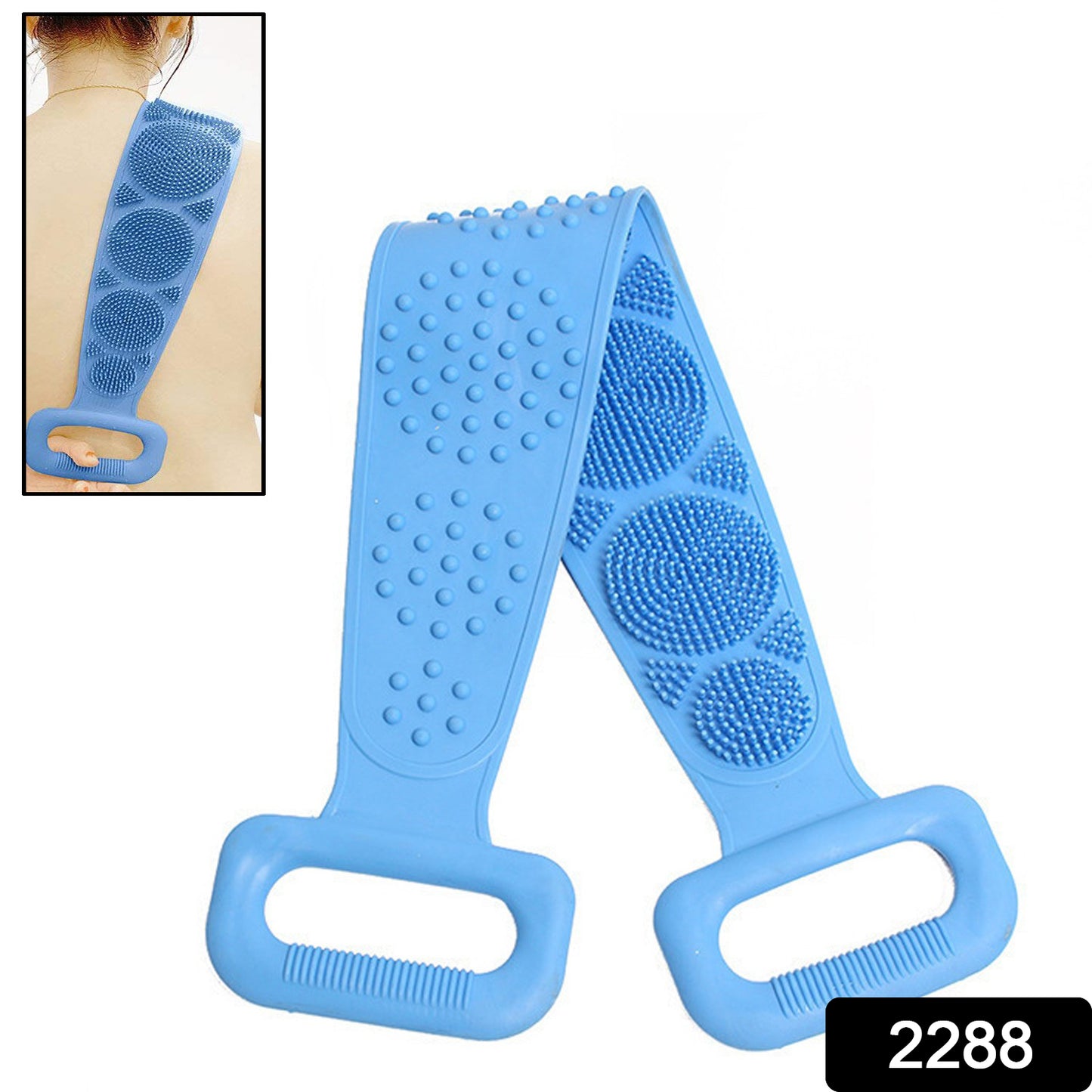 Silicone Body Scrubber Silicone Bath Body Brush (1 Pc 24 Inch)