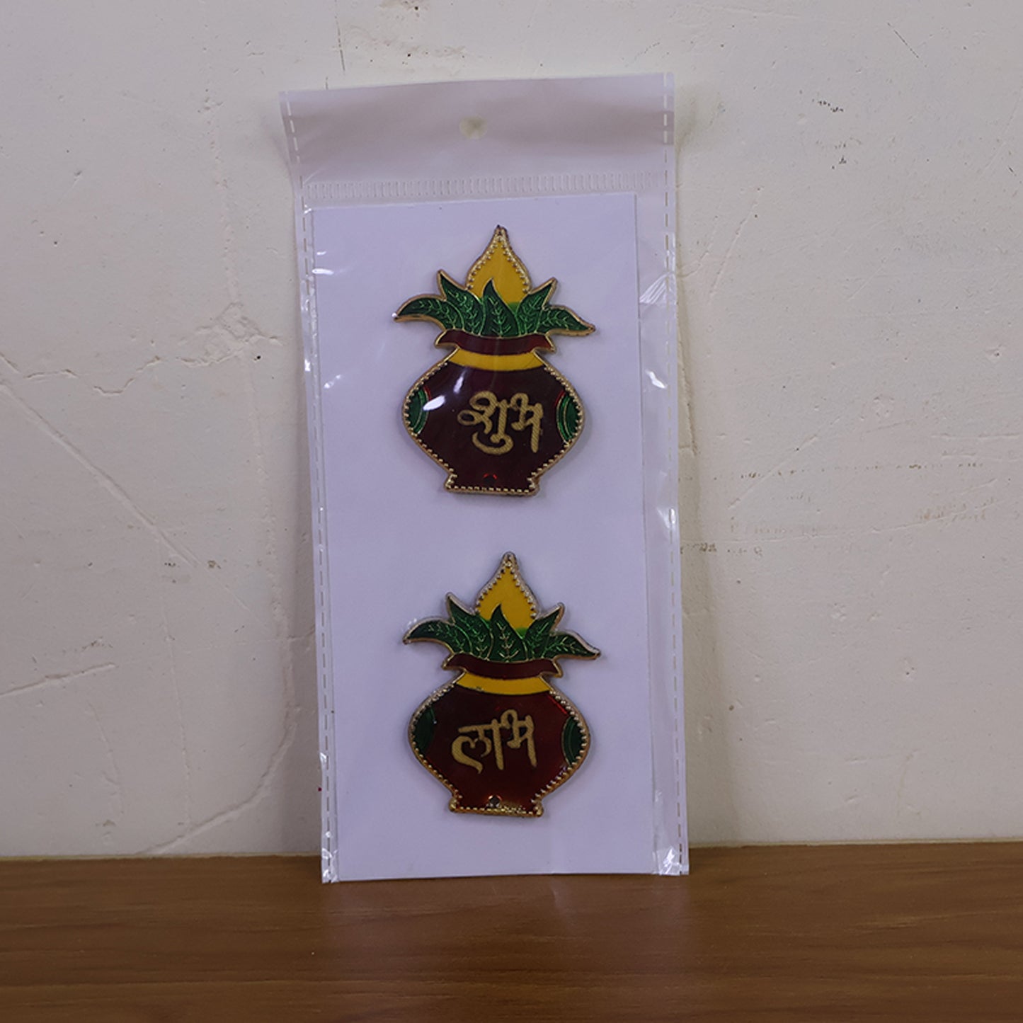 Shubh Labh Kalash Shaped Wall Hangings (2 Pc)