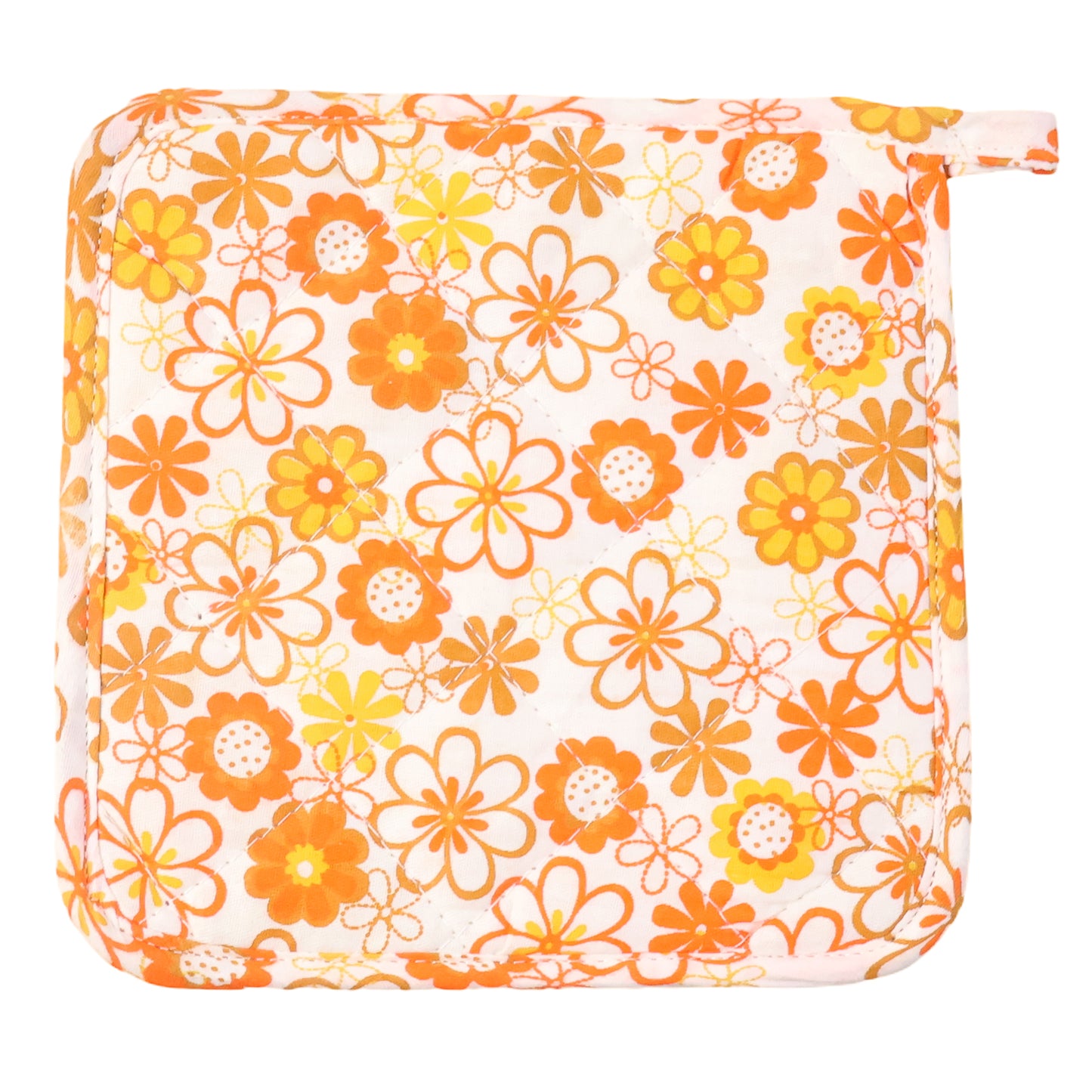 Kitchen Heat Resistant Quilted Pot Holder Oven Mitt Pad (1 Pc 16x16 Cm)