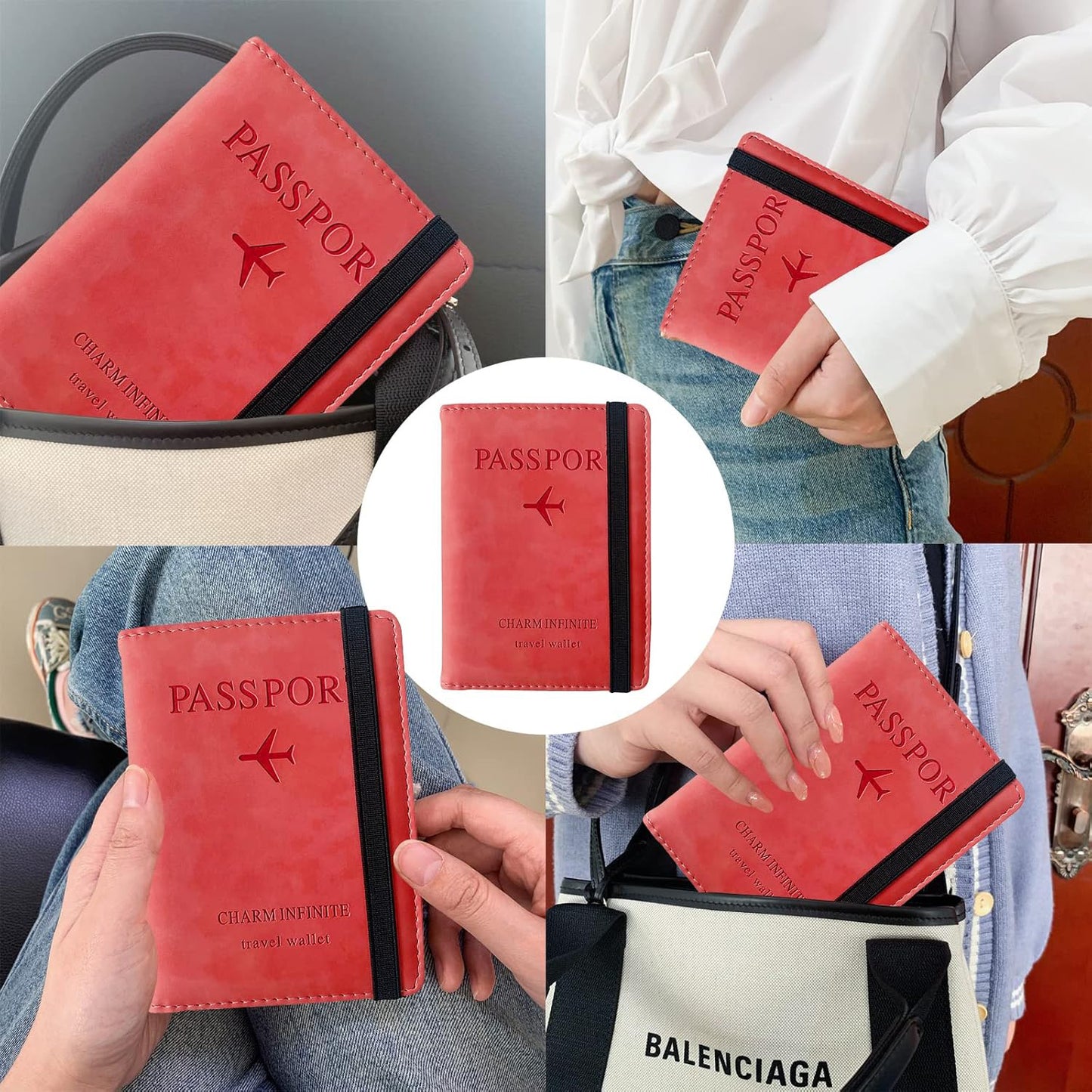 Premium Multifunction Travel Passport Holder Wallet (15x11cm 1 Pc)
