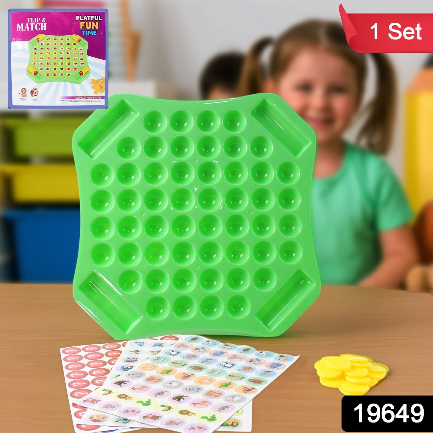 Flip Match Educational Puzzle Game Toy (1 Set)