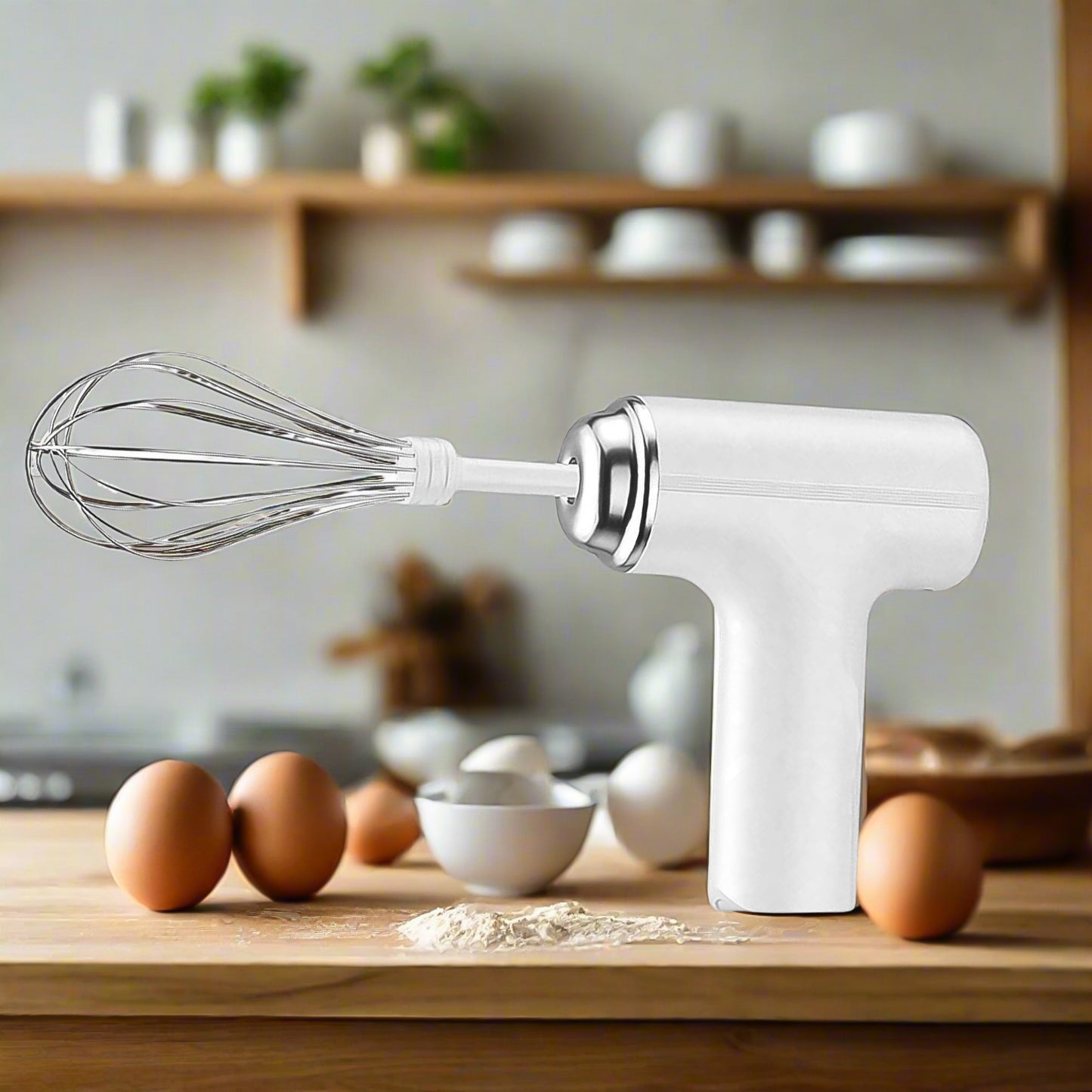 2813 Wireless Hand Mixer Charging Handheld 2pc Portable Whisk Mini High Power Beater Baking Hand Held Mixer Portable Kitchen Blender.