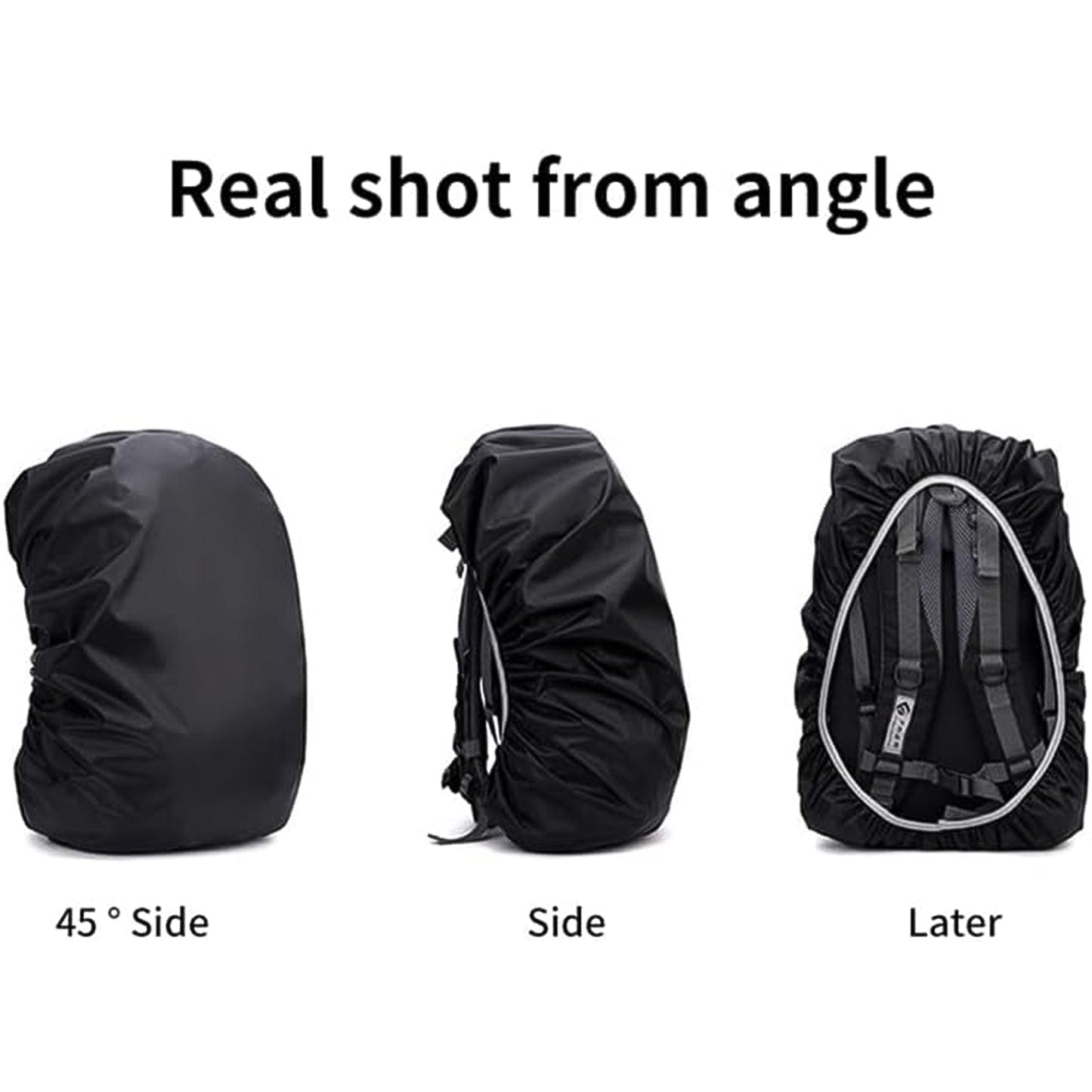 4100 Heavy Waterproof Nylon Rain Coverdust Cover - Elastic Adjustable For Laptop Bags And Backpacks School Bag Waterproof Cover Dust Proof Backpack Laptop Bag Cover (1pc)