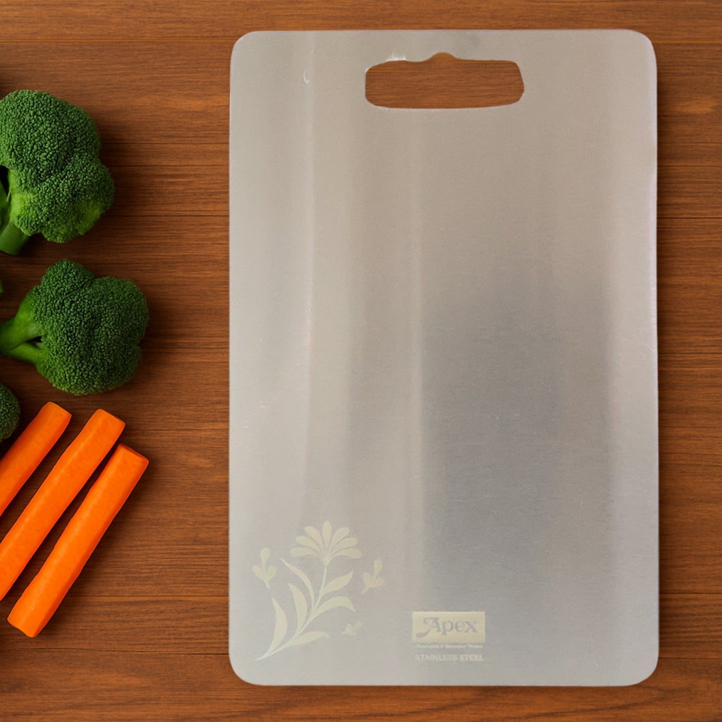 Apex Stainless Steel Multipurpose Small Chopping Cutting Board (210x320mm 1 Pc)