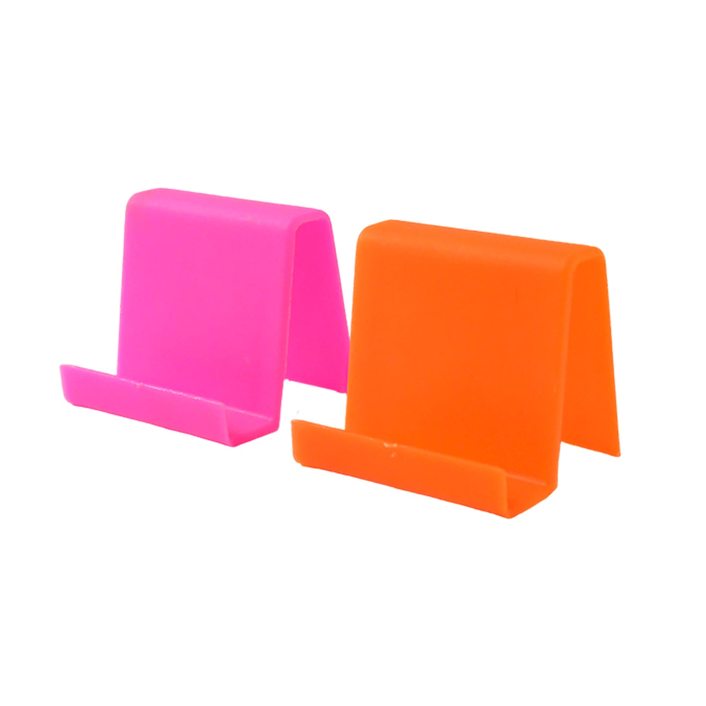 Durable Plastic Mobile Phone Stand With Angled Support (2 Pc Mix Color)