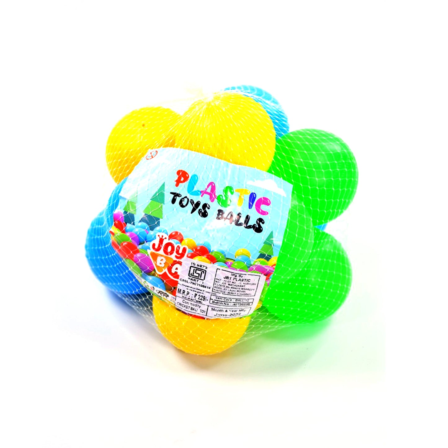 8092 Baby Premium Multicolour Balls For Kids Pool Pitocean Ball Without Sharp Edges Soft Balls For Toddler Play Tents Tunnels Indoor Outdoor