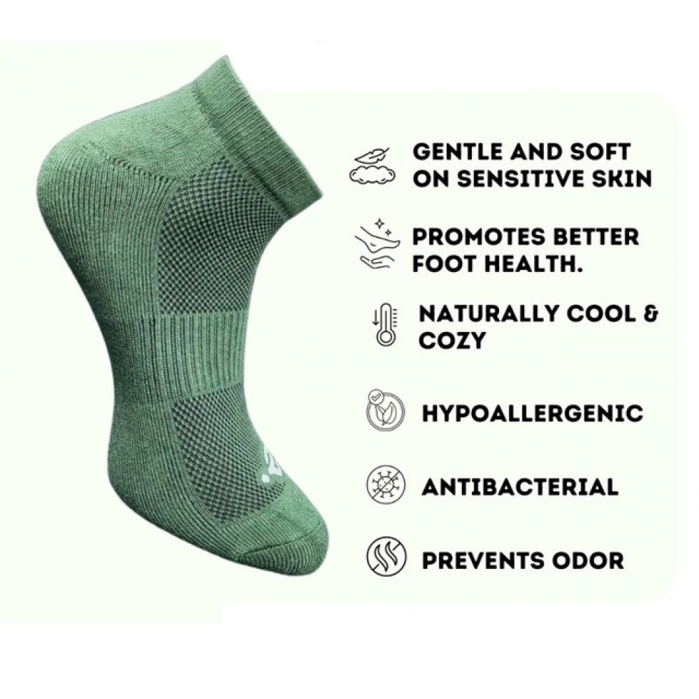 3_Pair Set Unisex Casual Cotton Printed Low Cut Socks (Multicolor)
