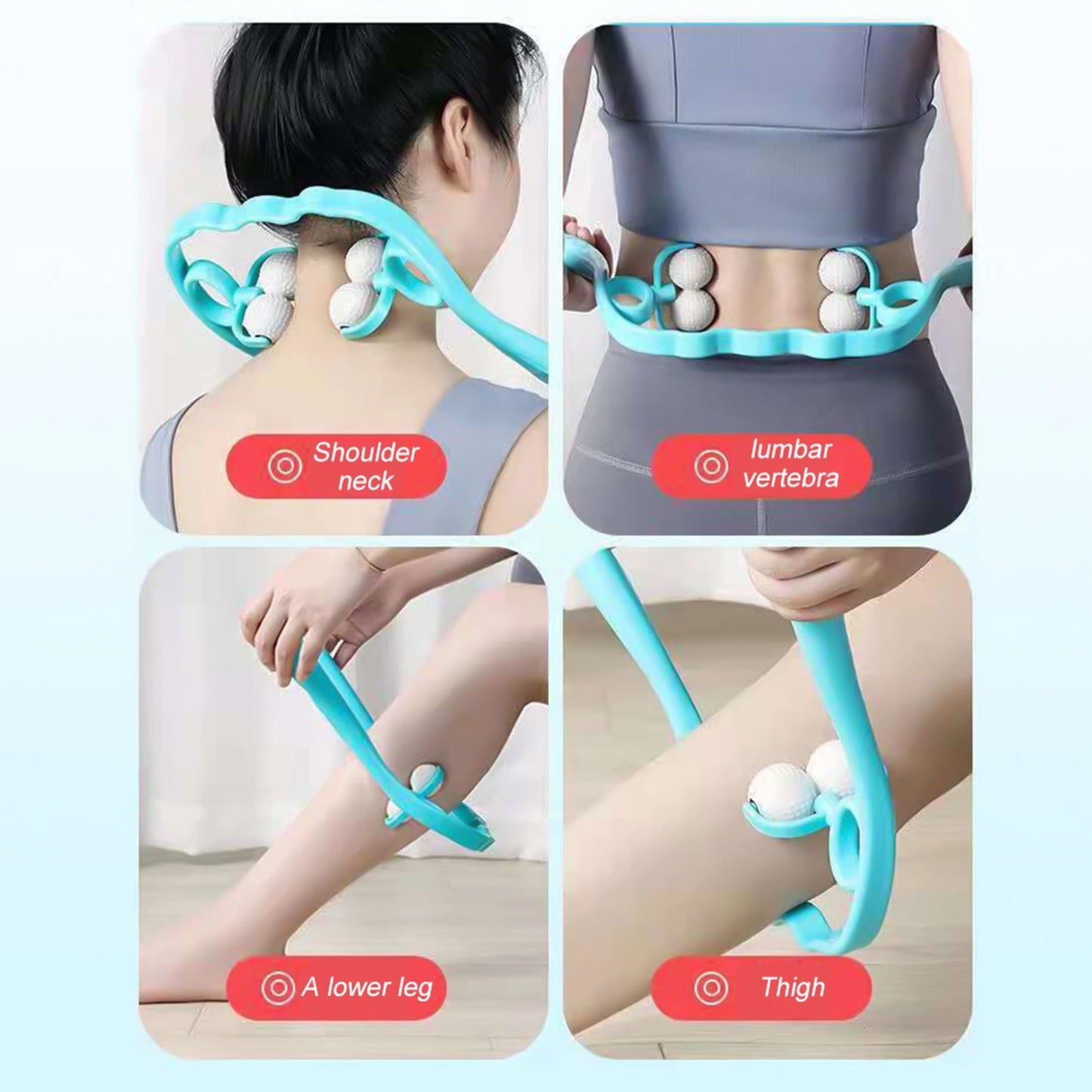 Premium Dual Roller Neck And Shoulder Massager (1 Pc)