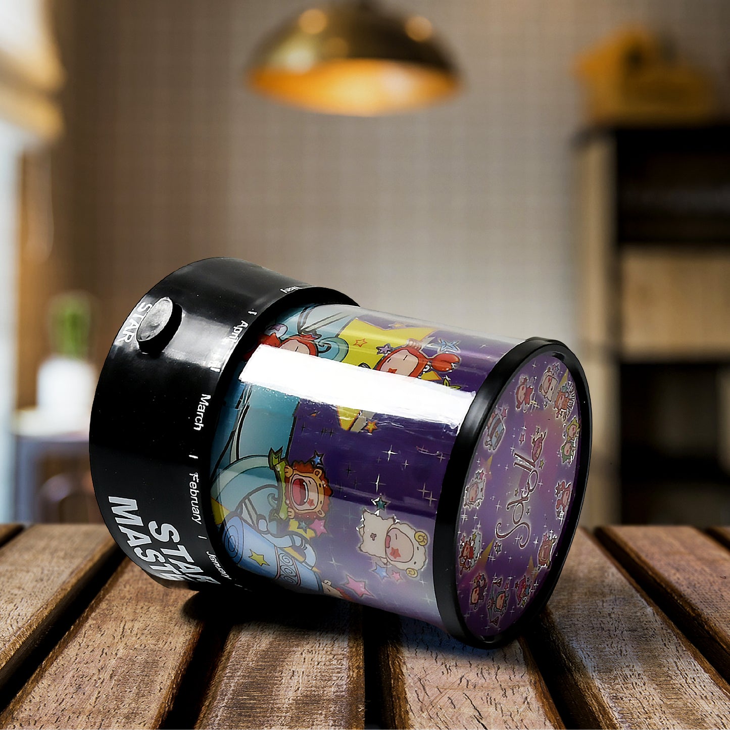 Led Projector Night Light Amazing Lamp 3 Battery Operated Lamps Rotation With The Music Function Master For Kids Bedroom Home Decoration Nightromantic Gift (Battery Not Included 1 Pc)