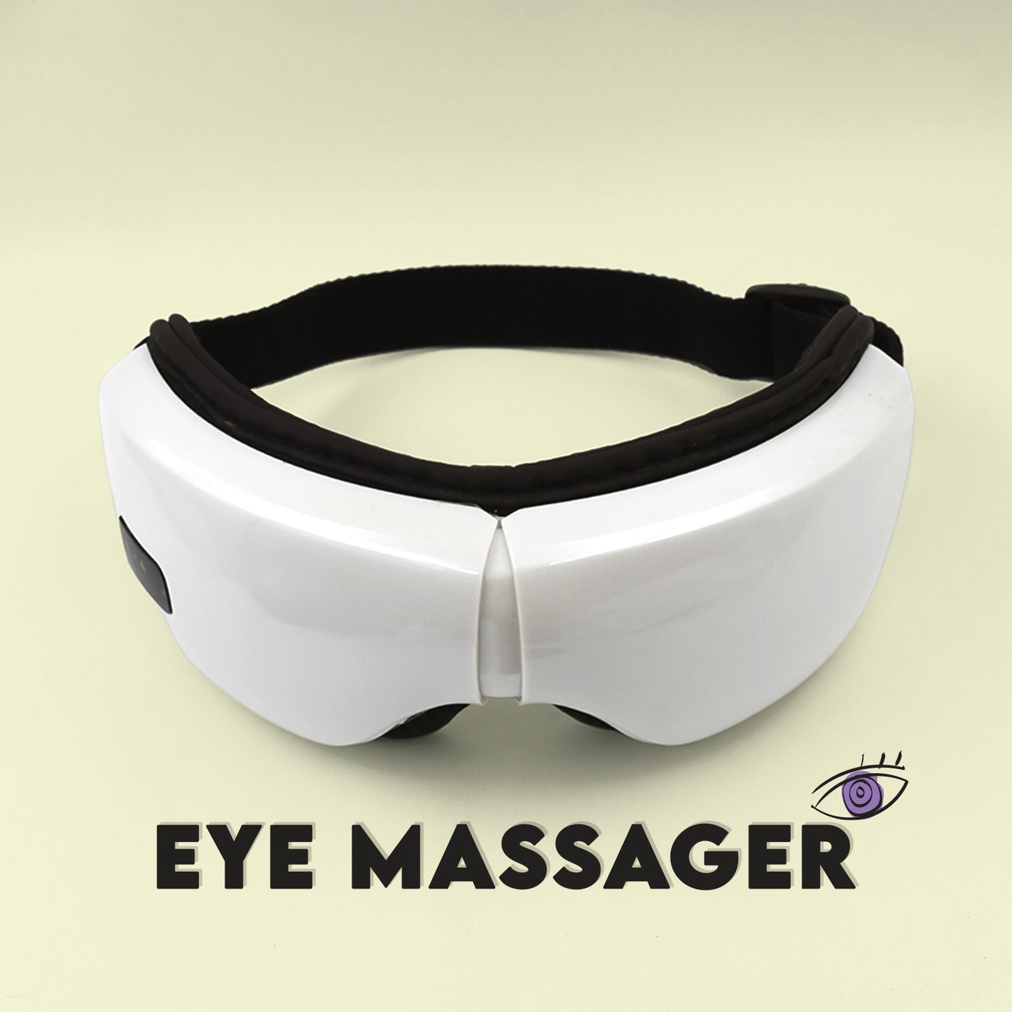 Electric Eye Massager With Adjustable Elastic Band (1 Pc)