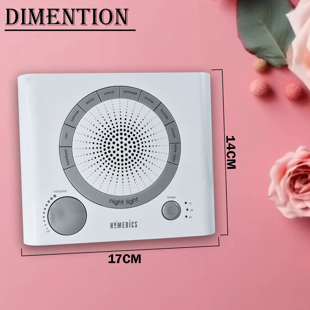 6574 Sleep Therapy Noise Sound Therapy Machine With 8 High-fidelity Soothing Sleeping Anxiety Stress Natural Sounds Battery Or Adaptor Charging Options 3 Auto-off Timer Option