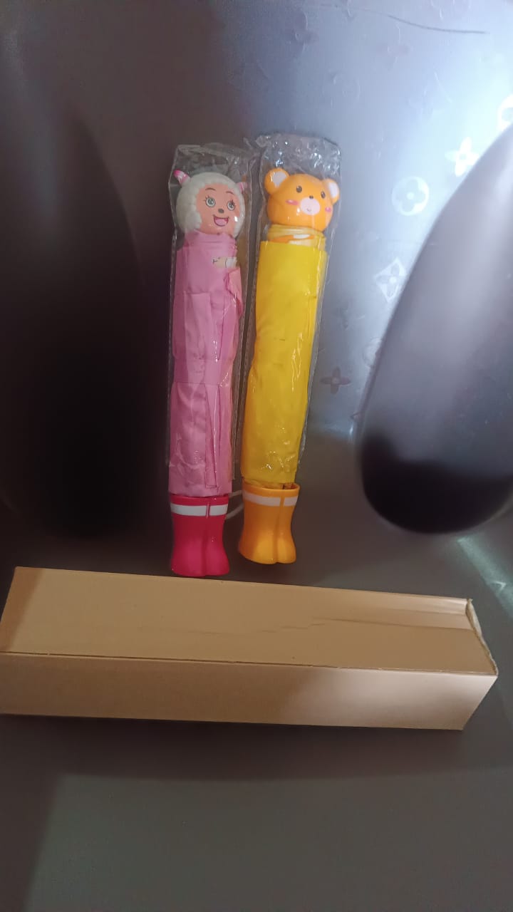 Cartoon Shape Umbrella Summer Sun Protection (1 Pc Mix Design Color)