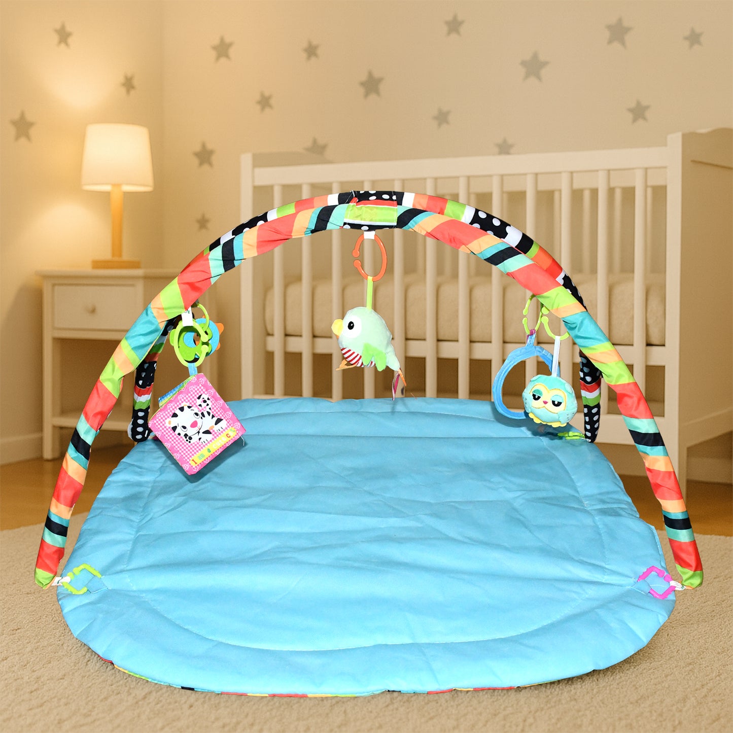 Multipurpose Baby Play Gym And Sleeping Mat (Mix Design 1 Pc)