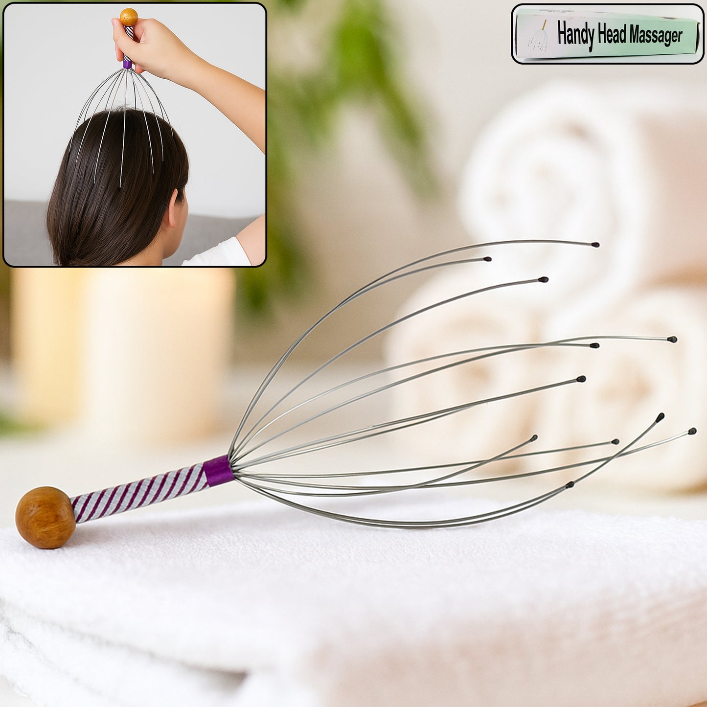 Handy Scalp Head Massager - (1 Pc)