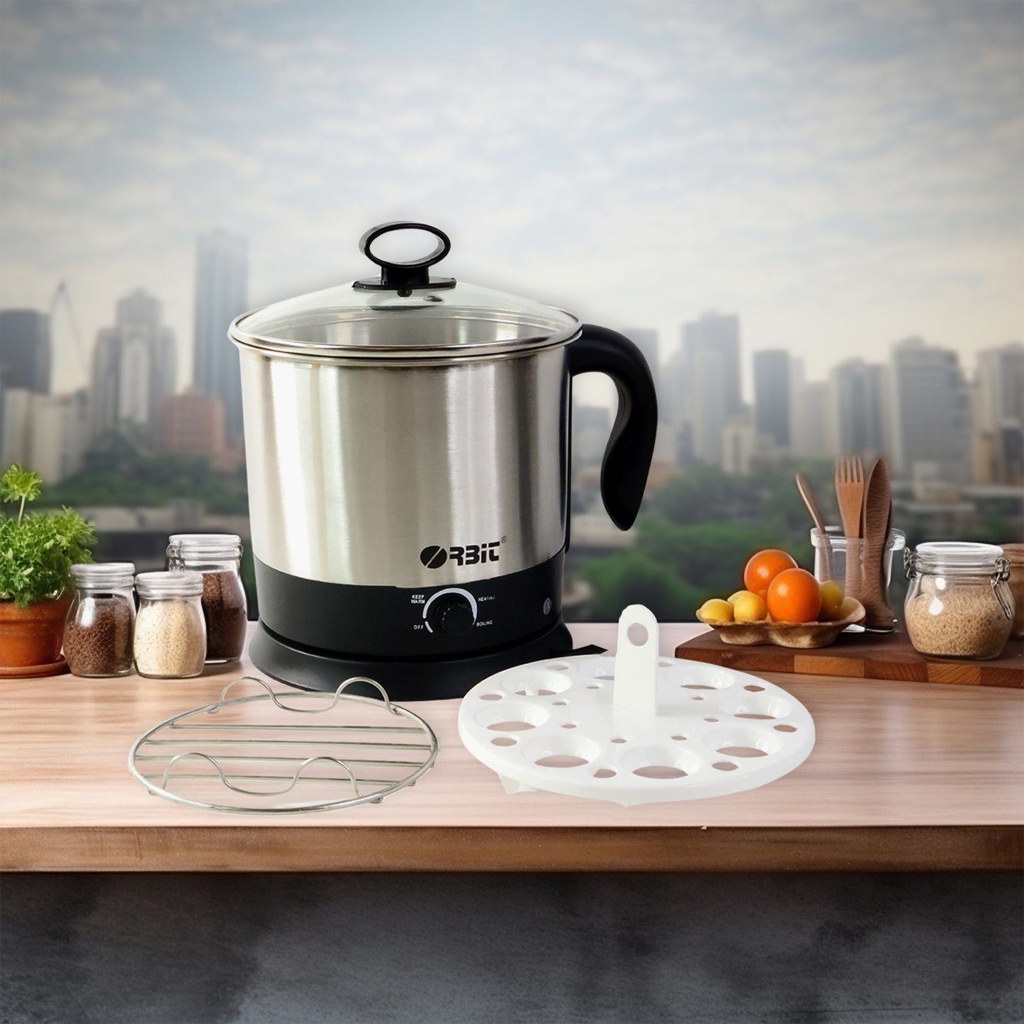 Orbit Electric Idli Cooker And Steamer - 650w