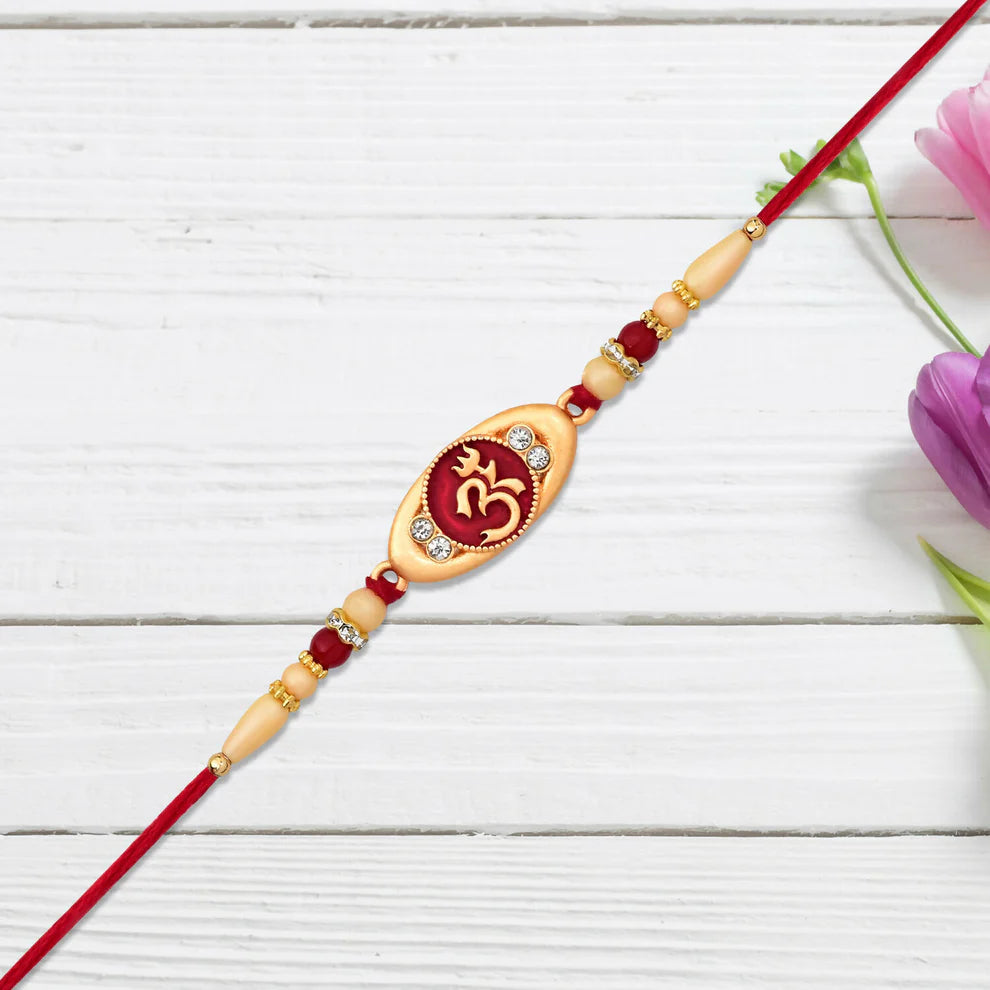 Spiritual Om Design Rakhi For Brother