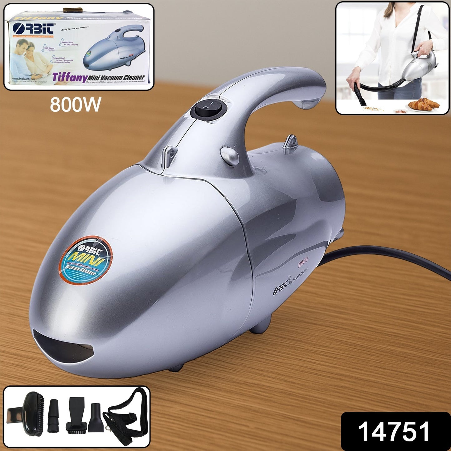 Orbit High Power Handheld Mini Vacuum Cleaner (800w 1 Pc)