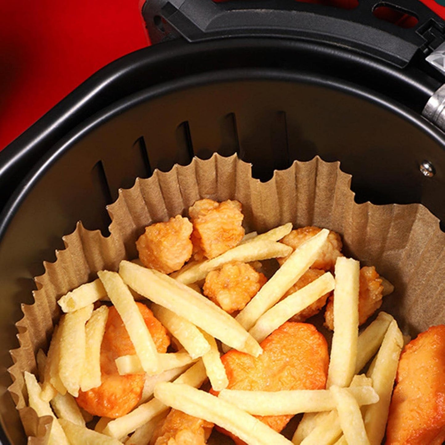 Round Air Fryer Disposable Paper Liner (50 Pcs Set 160mmx45mm)