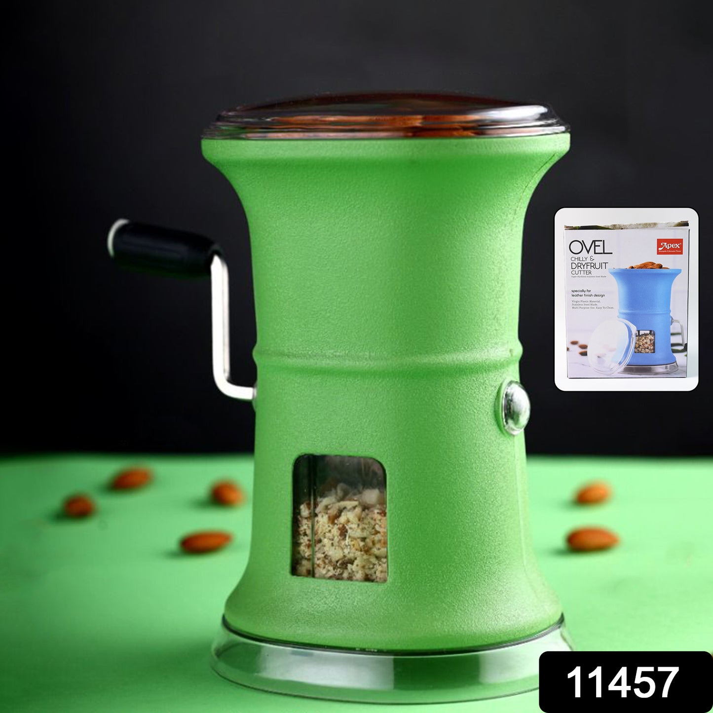 Apex Ovel Manual Chilly Dry Fruit Cutter Grinder