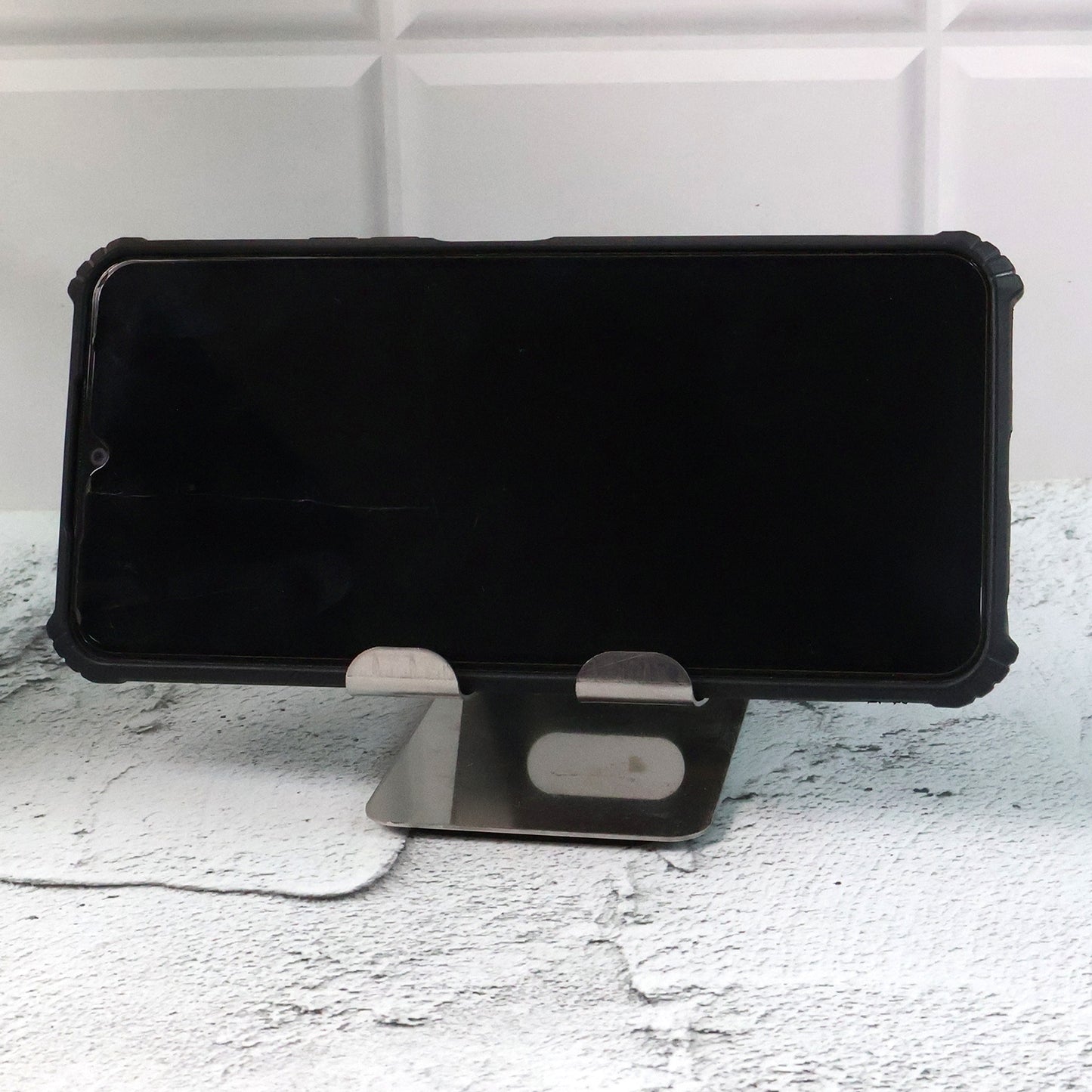 Stainless Steel Universal Mobile Tablet Stand Holder - (1 Pc)