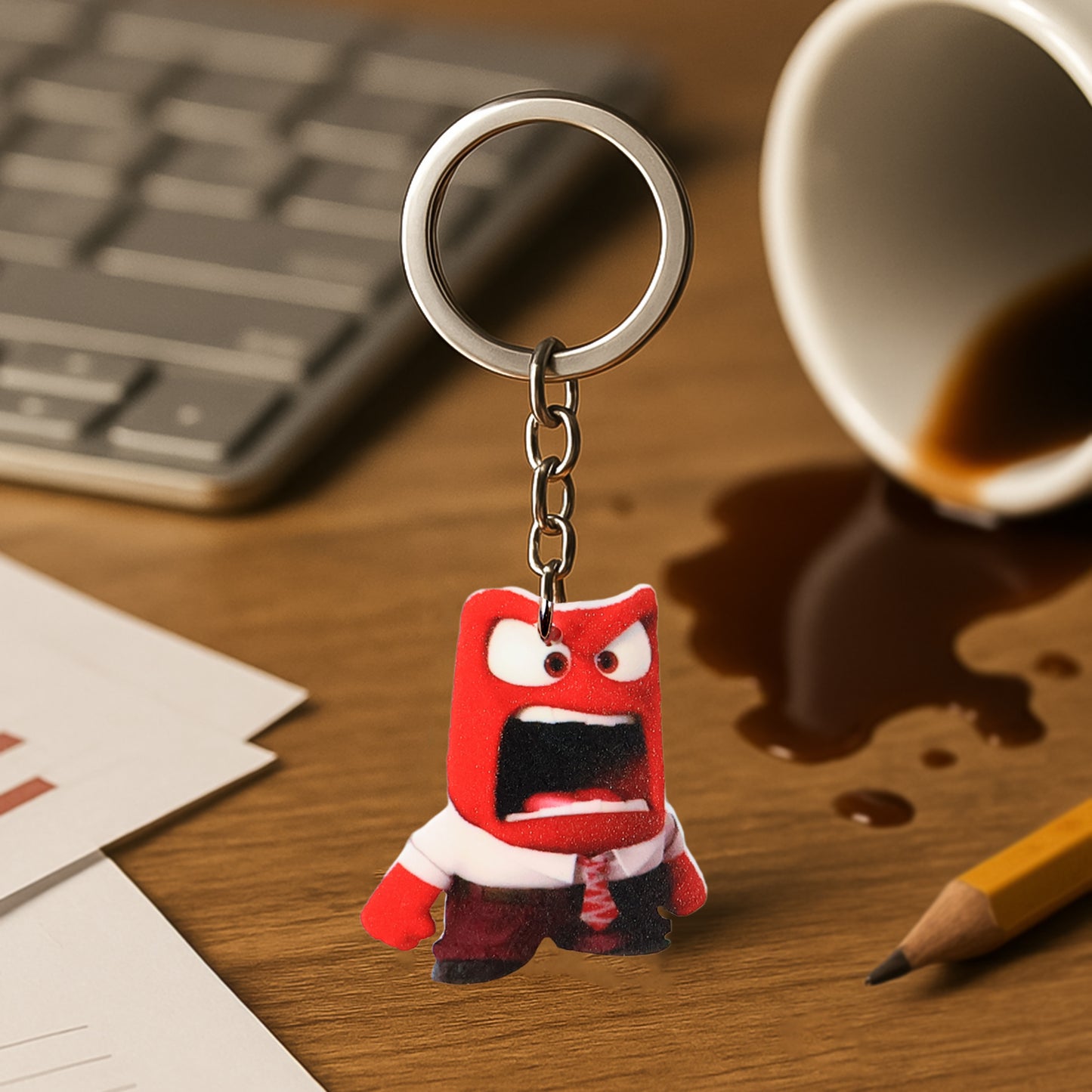 Animated Character Acrylic Keychain (1 Pc)