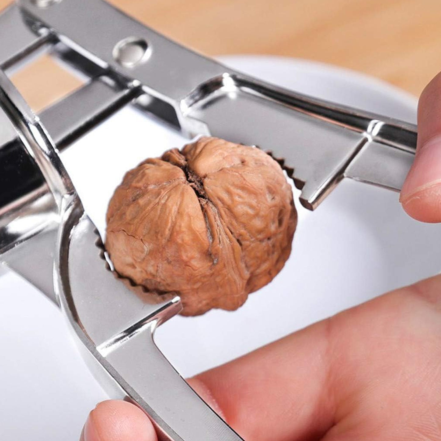 2 In1 Garlic Masher Premium Garlic Press Walnut Cracker Opener (1 Pc)
