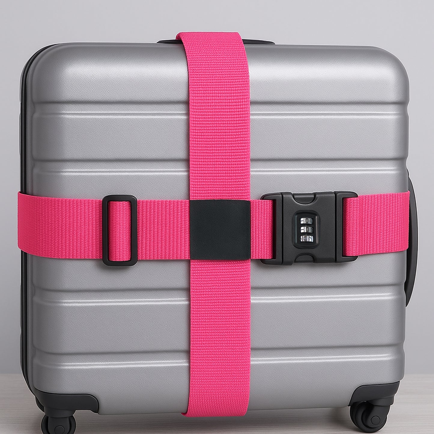 Luggage Strap With 3-digit Combination Lock - (1 Pc)