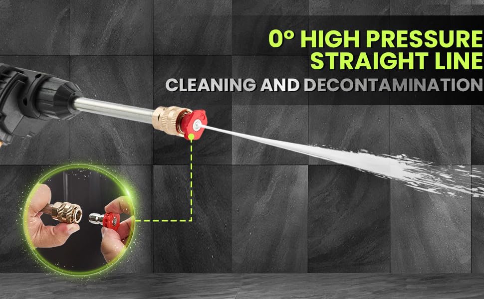 Cordless High-Pressure Washer Gun – Portable Pressure Cleaner with Rechargeable Battery | For Car, Bike, Home, Garden & Outdoor Cleaning