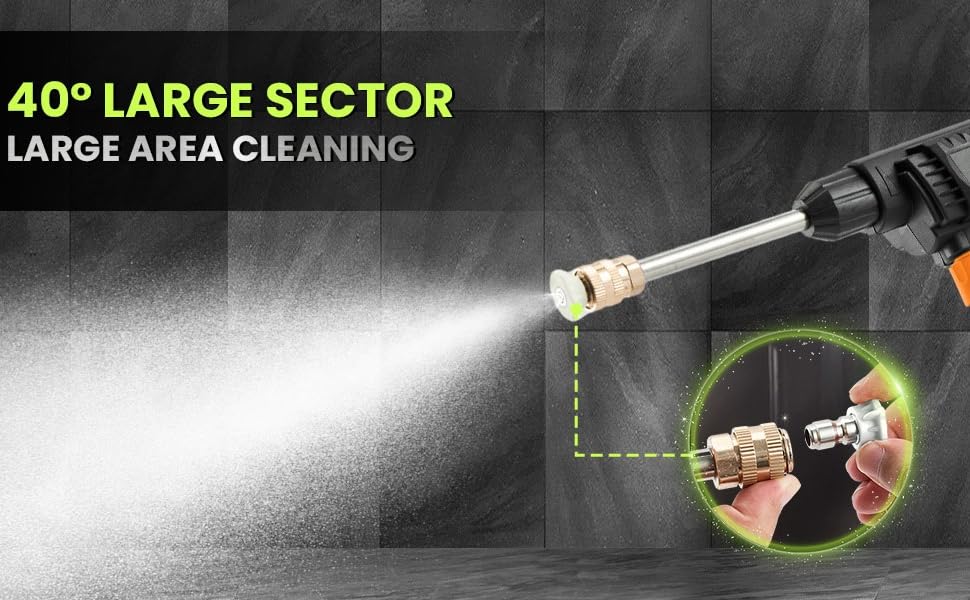 Cordless High-Pressure Washer Gun – Portable Pressure Cleaner with Rechargeable Battery | For Car, Bike, Home, Garden & Outdoor Cleaning