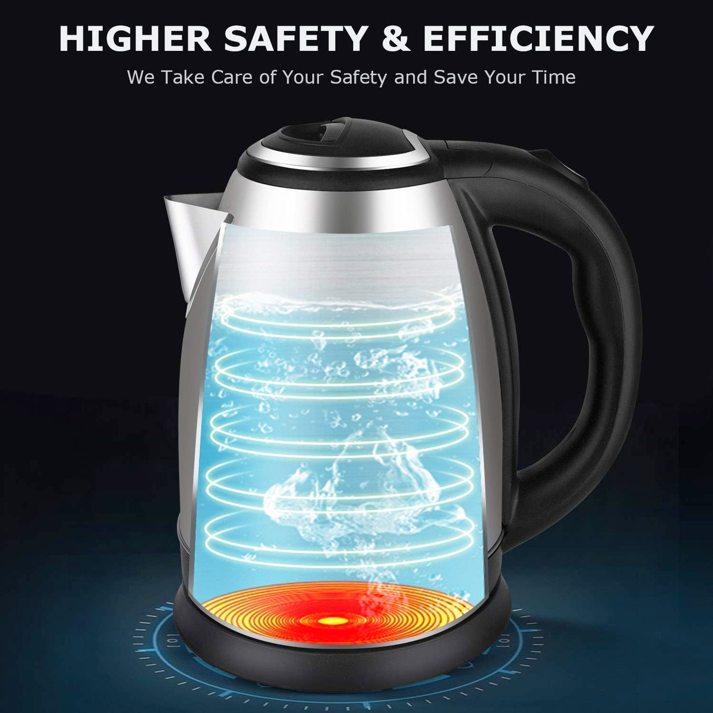 Orbit Electric Kettle With Stainless Steel Body (1 Pc 2 Ltr)