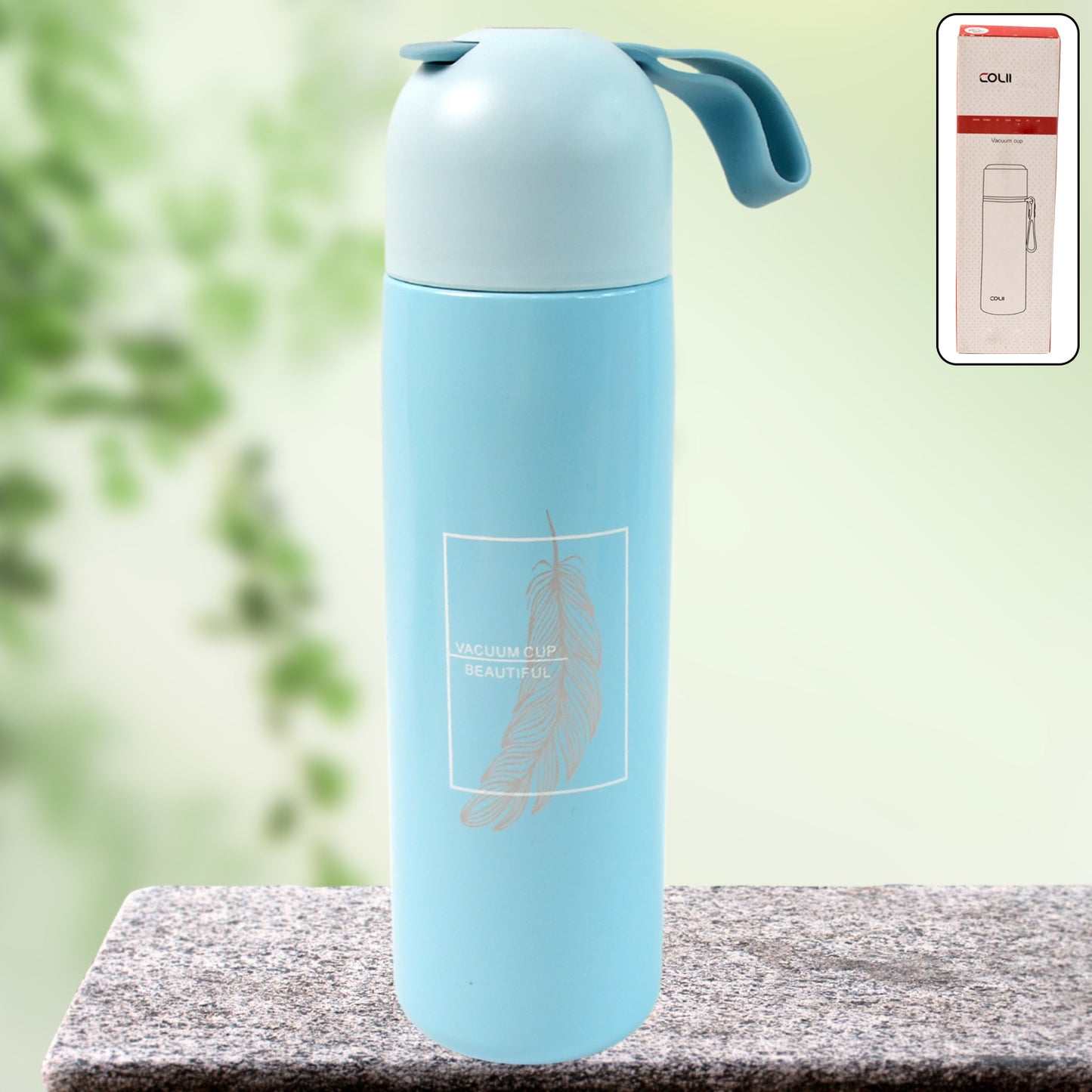 6190 Stainless Steel Water Bottle With Handle Easy To Carry Fridge Water Bottle Leak Proof Rust Proof Hot Cold Drinks Gym Sipper Bpa Free Food Grade Quality Steel Fridge Bottle For Officegymschool (Approx 500 Ml)