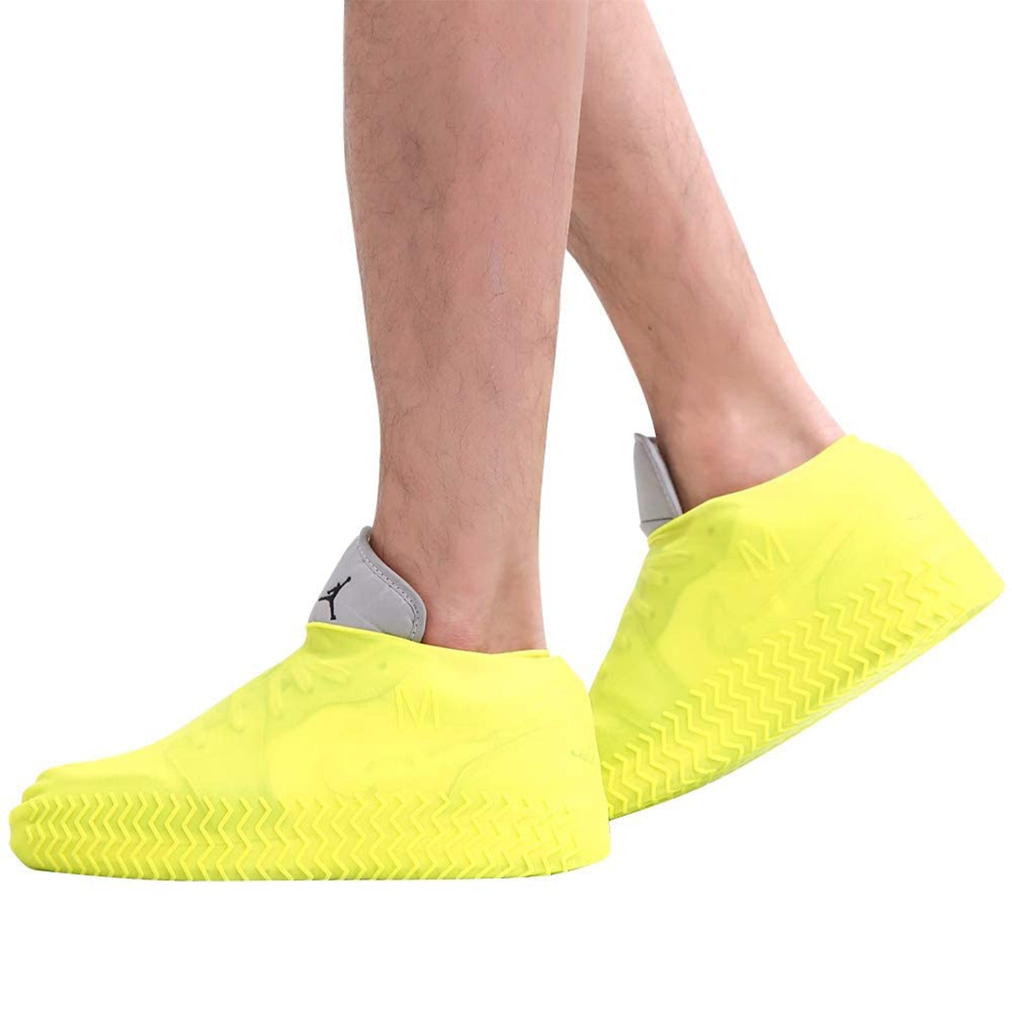 4867a Non-slip Silicone Rain Reusable Anti Skid Waterproof Fordable Boot Shoe Cover (Medium)