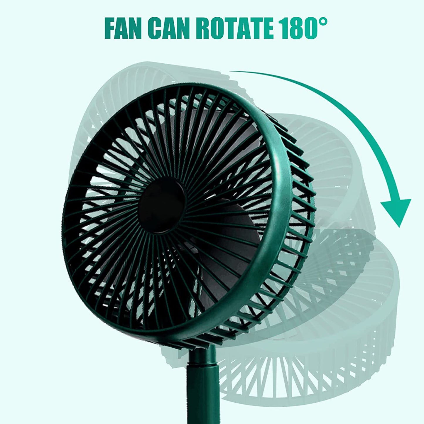 4642 Telescopic Electric Desktop Fan Height Adjustable Foldable Portable For Travelcarry Silent Table Top Personal Fan For Bedside Office Table (Battery Not Include)