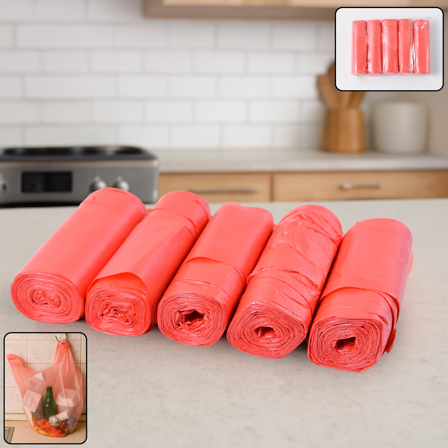 Heavy Duty Garbage Bags 45 X 40 Cm - (5 Pc)