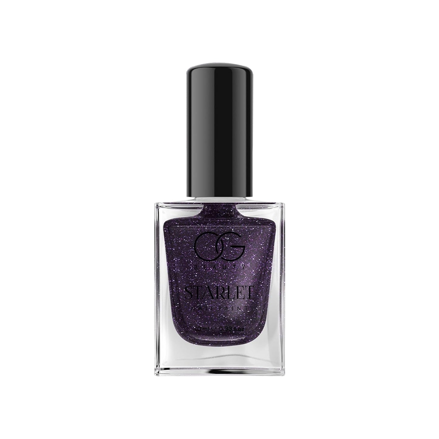 Og Beauty Purple Dazzle Starlet Glitter Nail Paint (10 Ml 1 Pc)