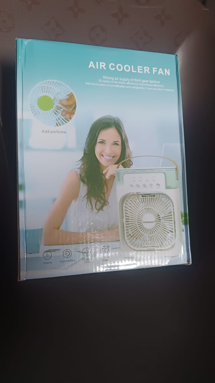 Portable Air Conditioner Fan 7 Color Changing Light (Big 1 Pc)